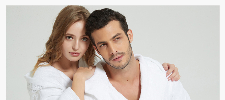 Couple Warm Hooded Fleece Bathrobe Couple Warm Hooded Fleece Bathrobe