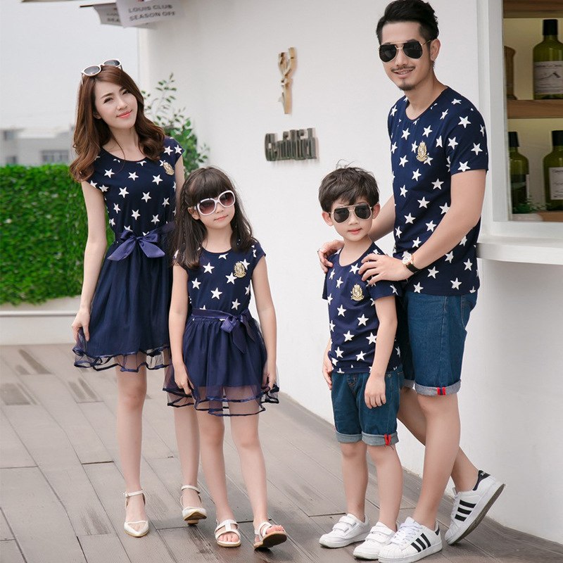 Starry Family Look Dress and Top Set - Image 4