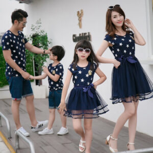 Starry Family Look Dress and Top Set