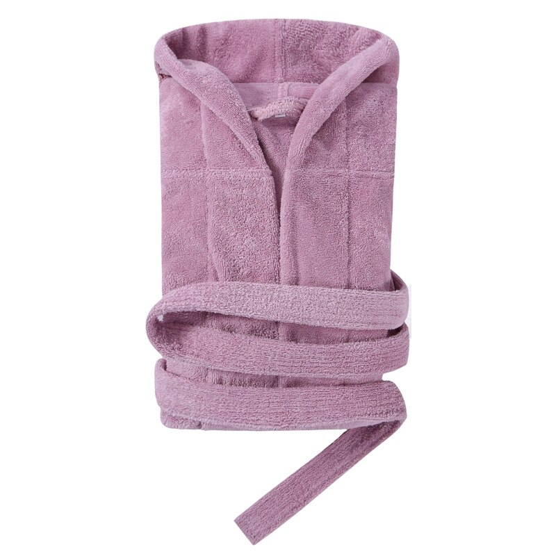 Couple Warm Hooded Fleece Bathrobe - Image 6